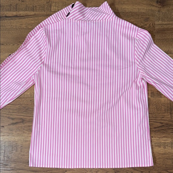 C/Z COLLECTION by CEZELE Pink Striped Women's Top with Button Detail - Picture 10 of 10